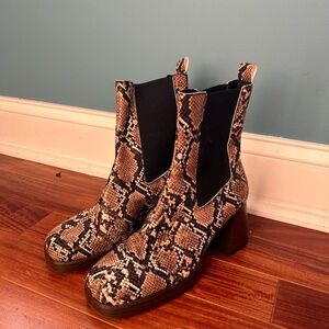 Urban Outfitters Snakeskin Heeled Boots